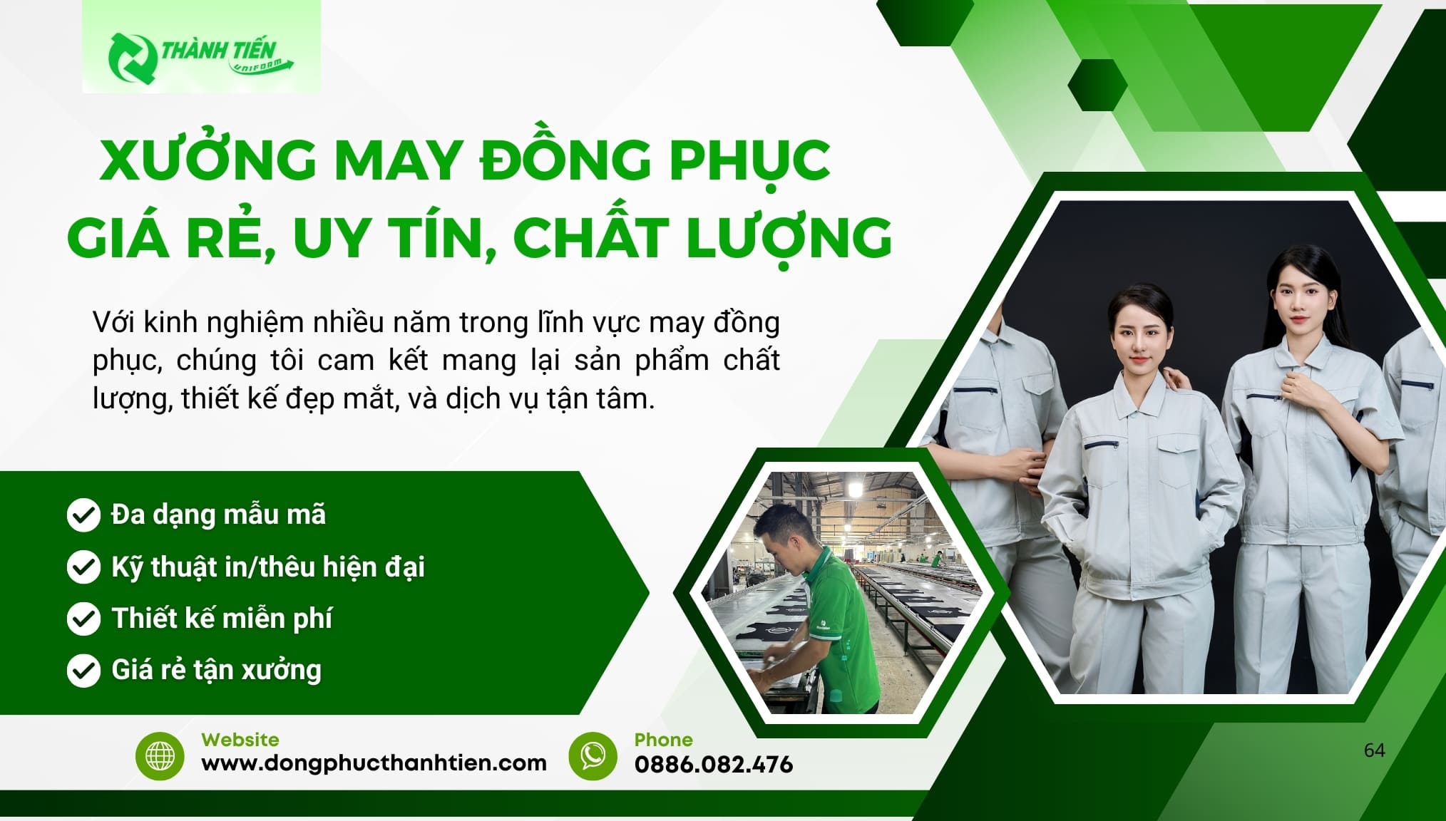 Địa chỉ may đồng phục công ty xây dựng giá tốt, chất lượng