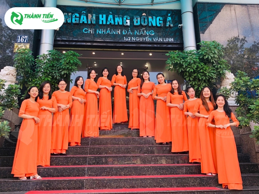ao dai dong phuc ngan hang dong a