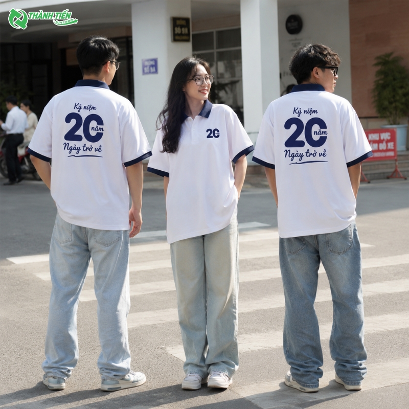 Mẫu áo họp lớp 20 năm ra trường dáng oversize dễ mặc