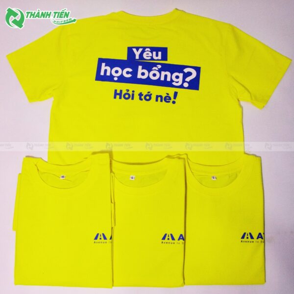 ao thun co tron mau vang