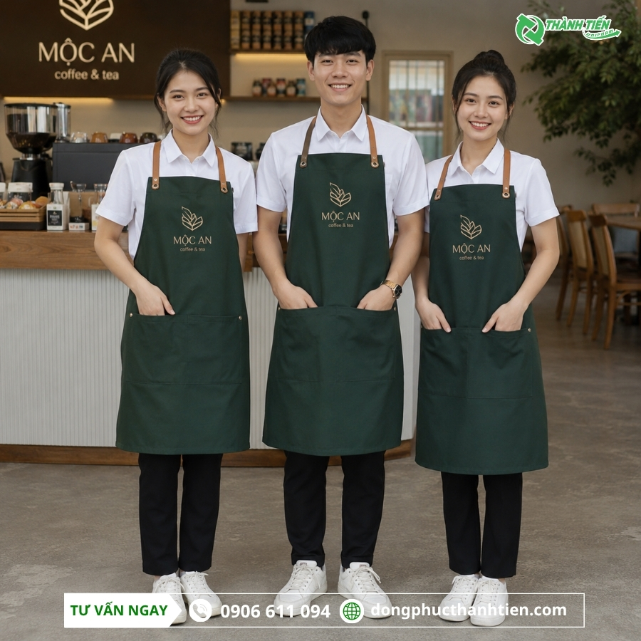 Nhận may đồng phục quán cà phê, nhà hàng giá rẻ tại quân Tân Phú
