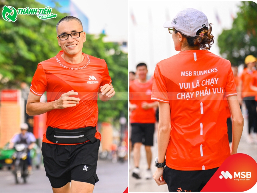 Áo giải chạy bộ ngân hàng MSB