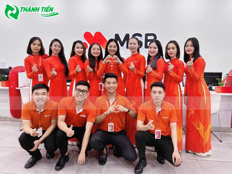 Đồng phục ngân hàng MSB với thiết kế thời thượng, thanh lịch