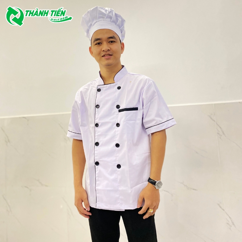 Đồng phục đầu bếp được sản xuất tại xưởng Đồng Phục Thành Tiến 