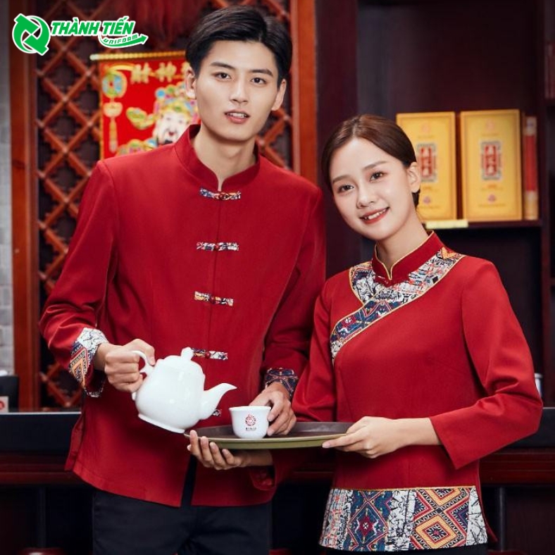 Mẫu đồng phục nhân viên phục vụ nhà hàng trung hoa 