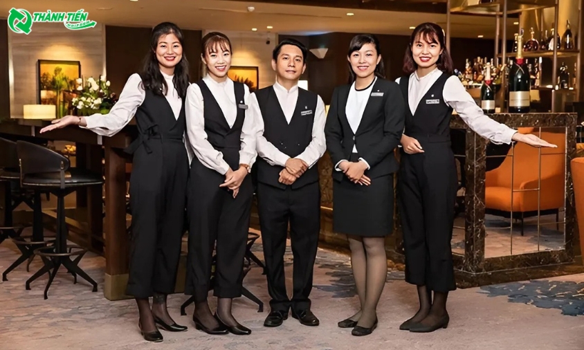 Đồng phục giúp khách hàng phân biệt được vị trí của nhân viên 