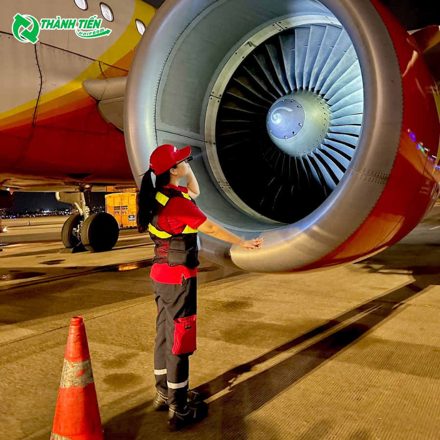 Thiết kế đồng phục nhân viên kỹ thuật của hàng không Vietjet