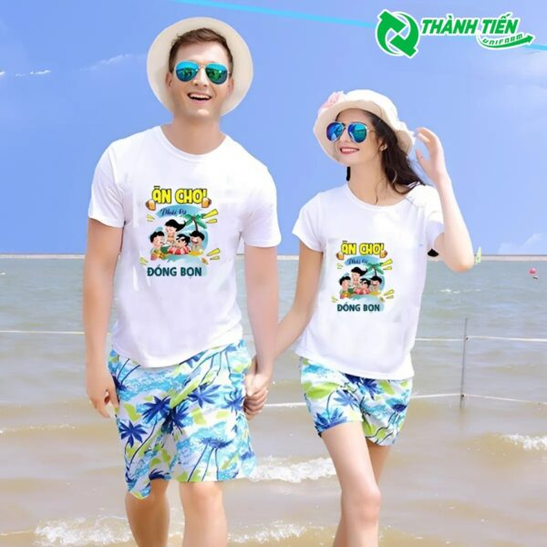 Áo thun đi biển in ấn theo yêu cầu