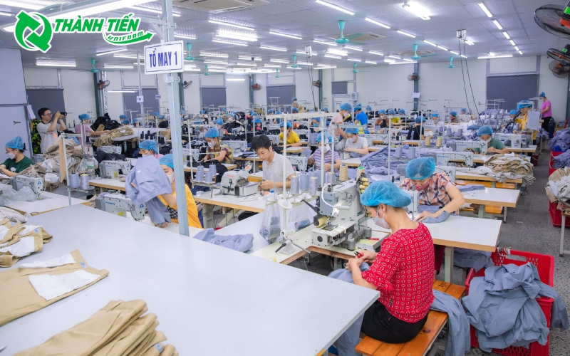 Xưởng may áo thun công ty theo yêu cầu uy tín 