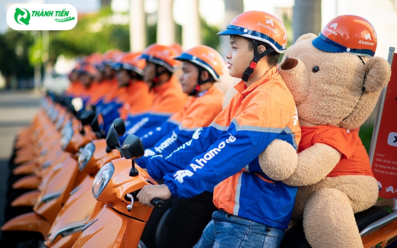 Mẫu áo khoác phổ biến rộng rãi của giao hàng Ahamove