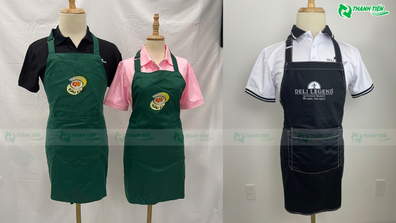 Mẫu tạp dề thiết kế và sản xuất tại xưởng Đồng Phục Thành Tiến