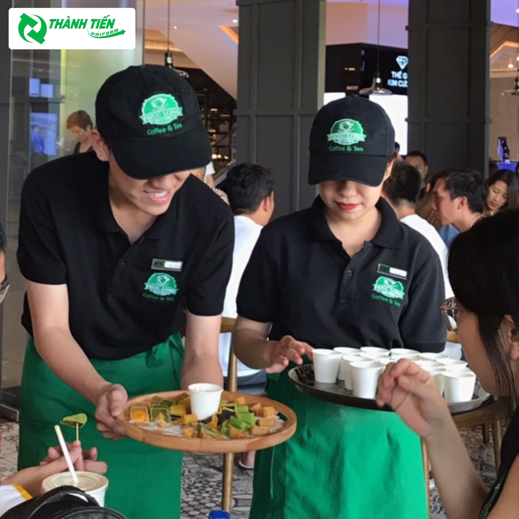 Mũ được thêu logo thương hiệu nổi bật