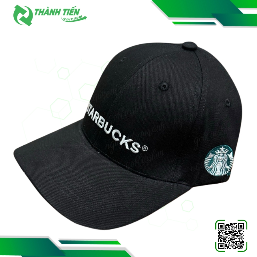Tên và logo thương hiệu được thêu tỉ mỉ trên nón 