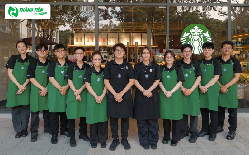 Quy định mặc đồng phục của nhân viên Starbucks 