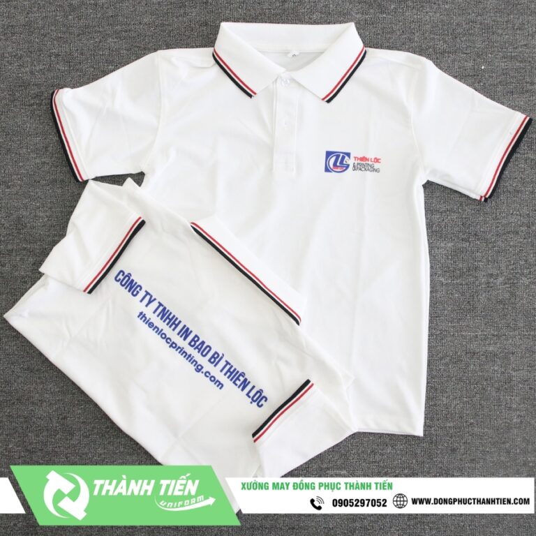 Mẫu Áo Đồng Phục Thương Hiệu In Bao Bì Thiên Lộc