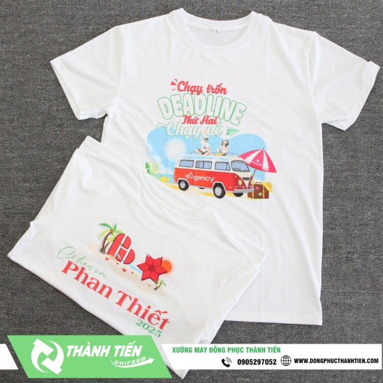 Mẫu Áo Thun Team Building Công Ty HD Agency
