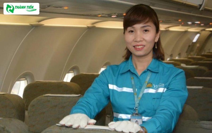 Đồng phục nhân viên vệ sinh Vietnam Airlines