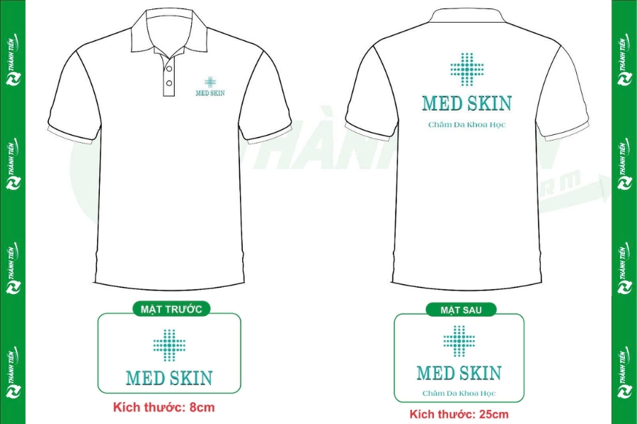 Bản vẽ thiết kế mẫu áo Med Skin 