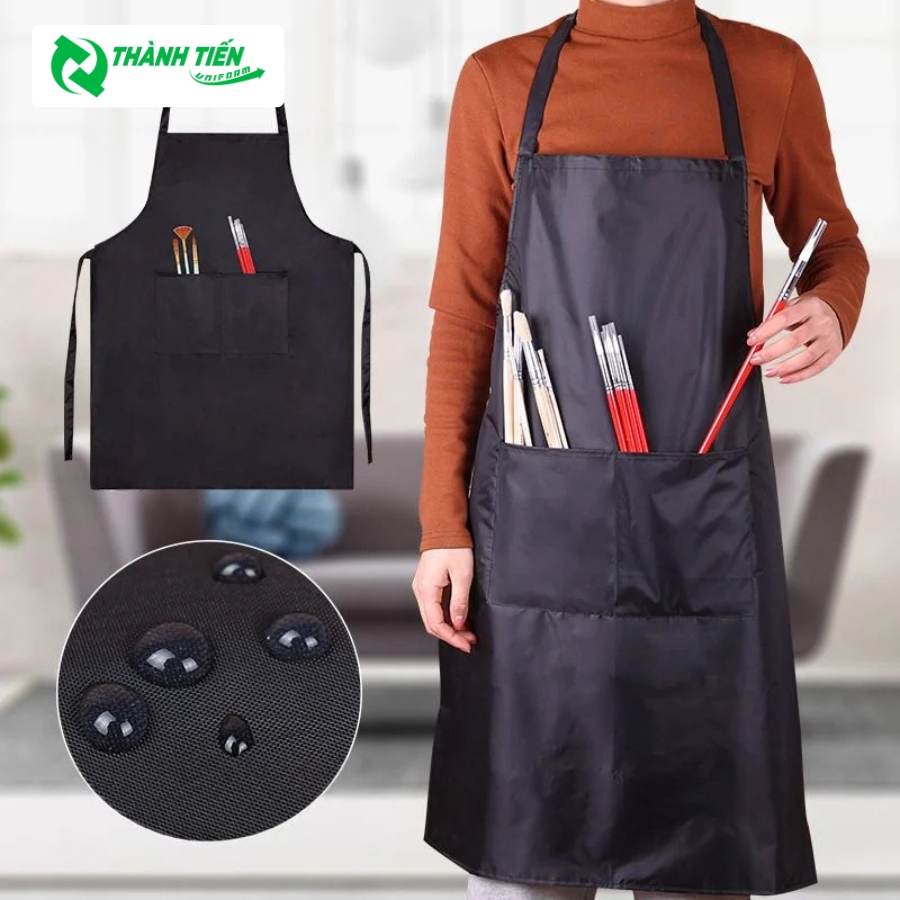 Tạp dề làm từ chất liệu chống thấm nước, thích hợp cho các ngành nghề yêu cầu bảo vệ cao.