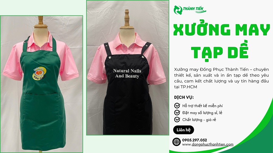May tạp dề số lượng lớn giá rẻ tại TP.HCM 