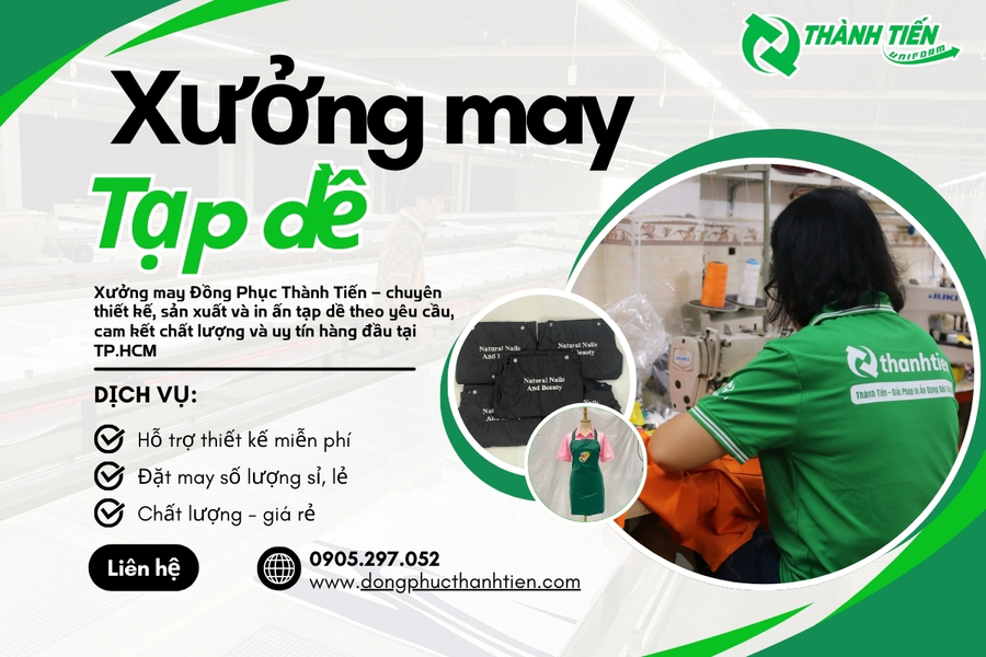 Xưởng may tạp dề giá rẻ uy tín tại thị trường TP.HCM 