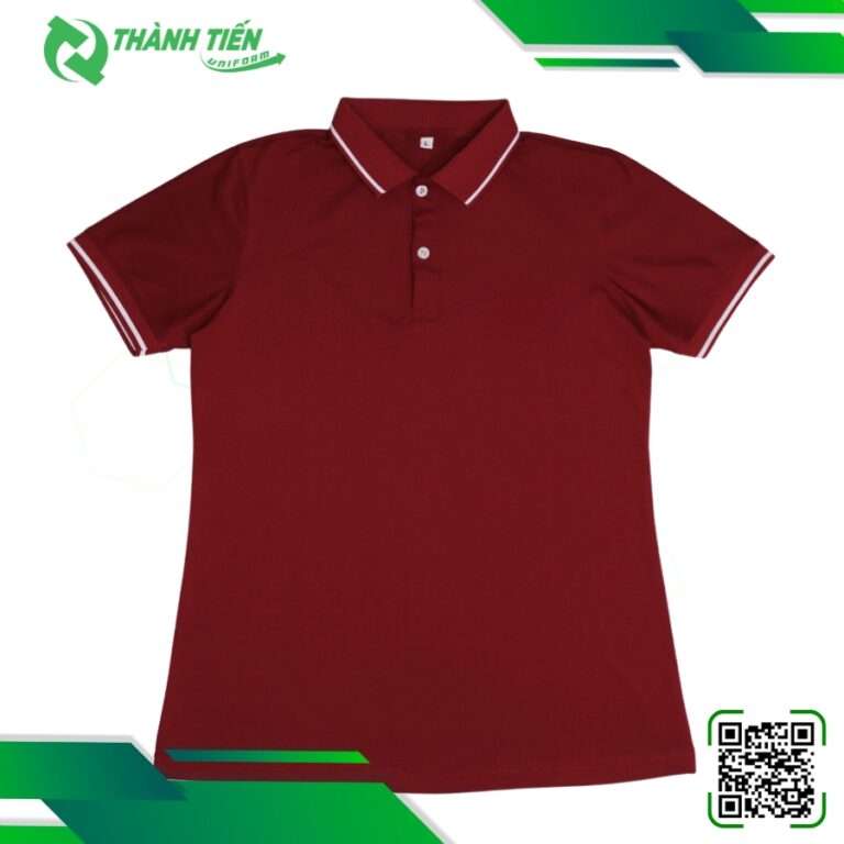Áo Thun Cá Sấu Màu Đỏ Đô