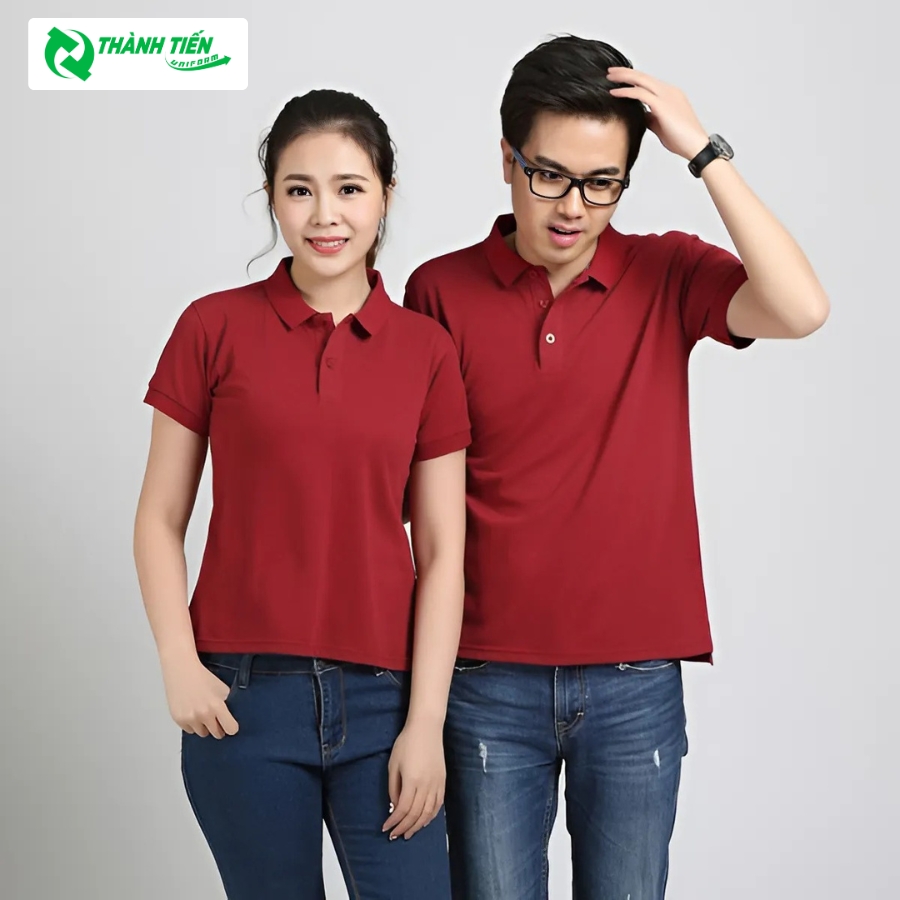 Mẫu áo thun cá sấu trơn đơn giản cho nam và nữ 