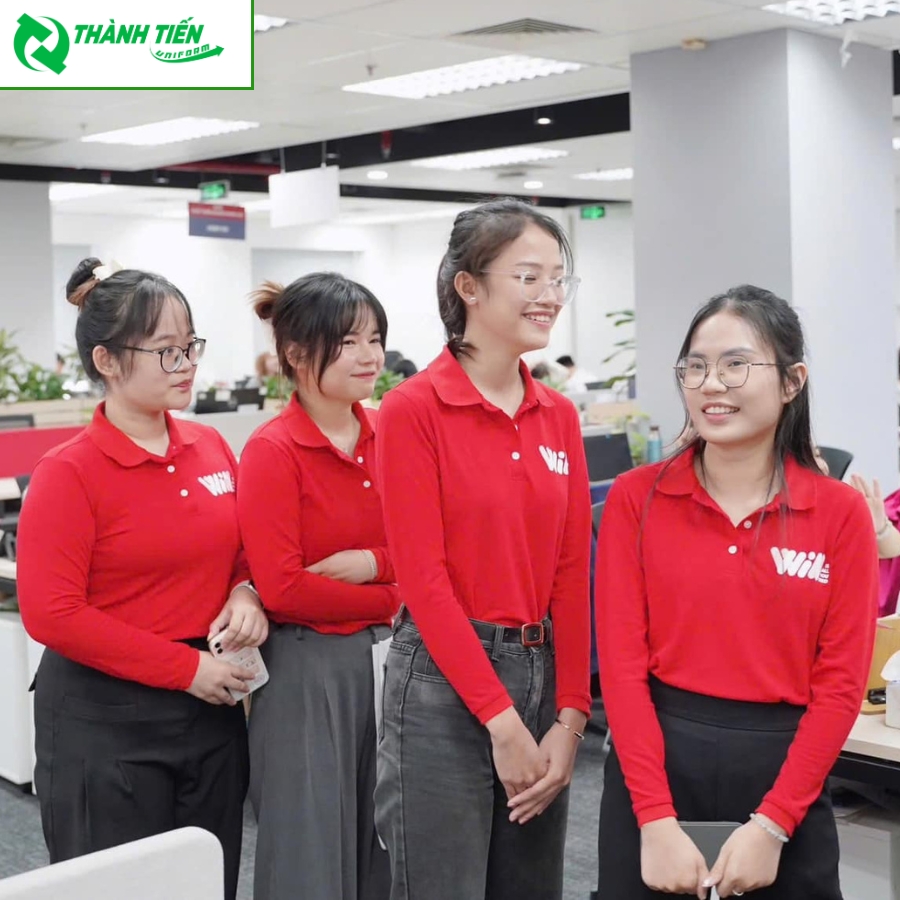 Mẫu áo thun đồng phục tay dài cho công ty