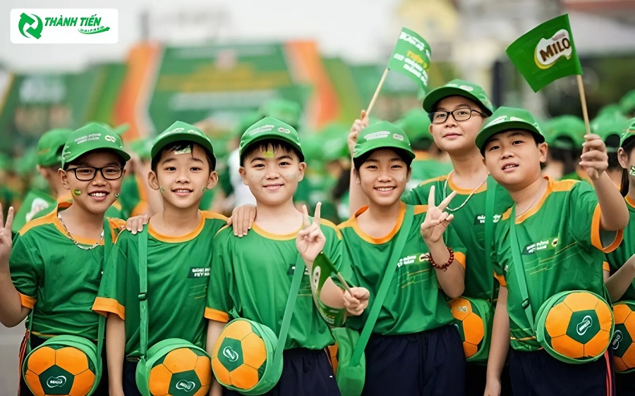 Ao thun sự kiện thương hiệu Milo