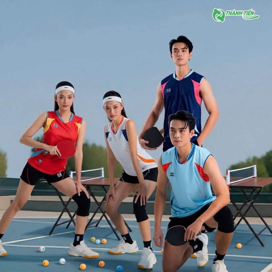 Mẫu áo thun 3 lỗ thể thao đánh bóng bàn đẹp