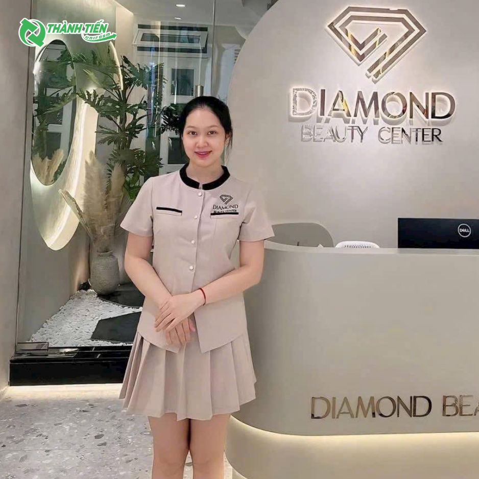 Đồng phục lễ tân spa đẹp 