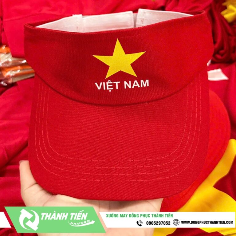 Nón Kết Nửa Đầu Biểu Tượng Cờ Đỏ Sao Vàng Việt Nam