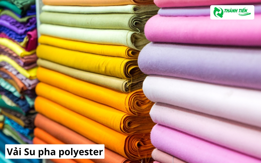Vải su pha polyester
