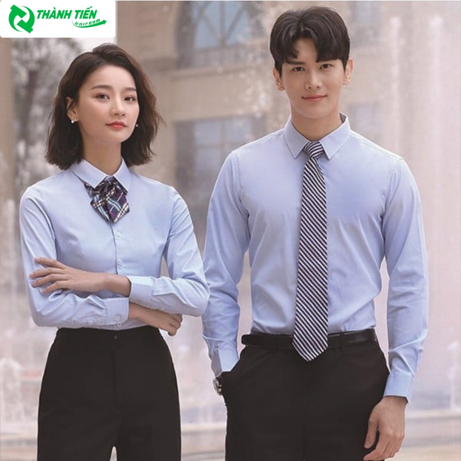 Áo sơ mi công sở vải Viscose cao cấp