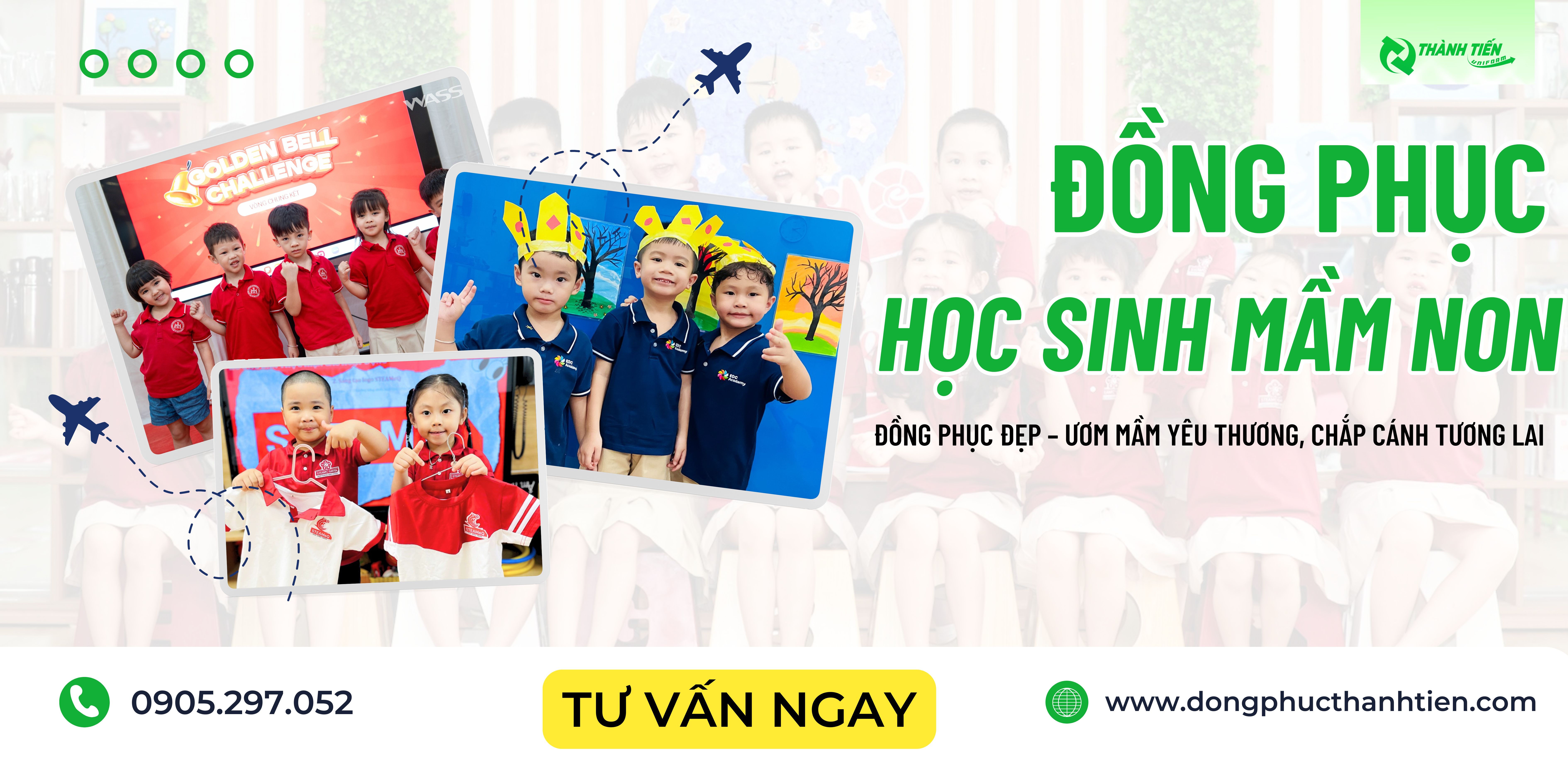Đặt may áo đồng phục cho học sinh mầm non