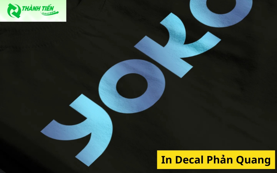 in decal phản quang lên áo​