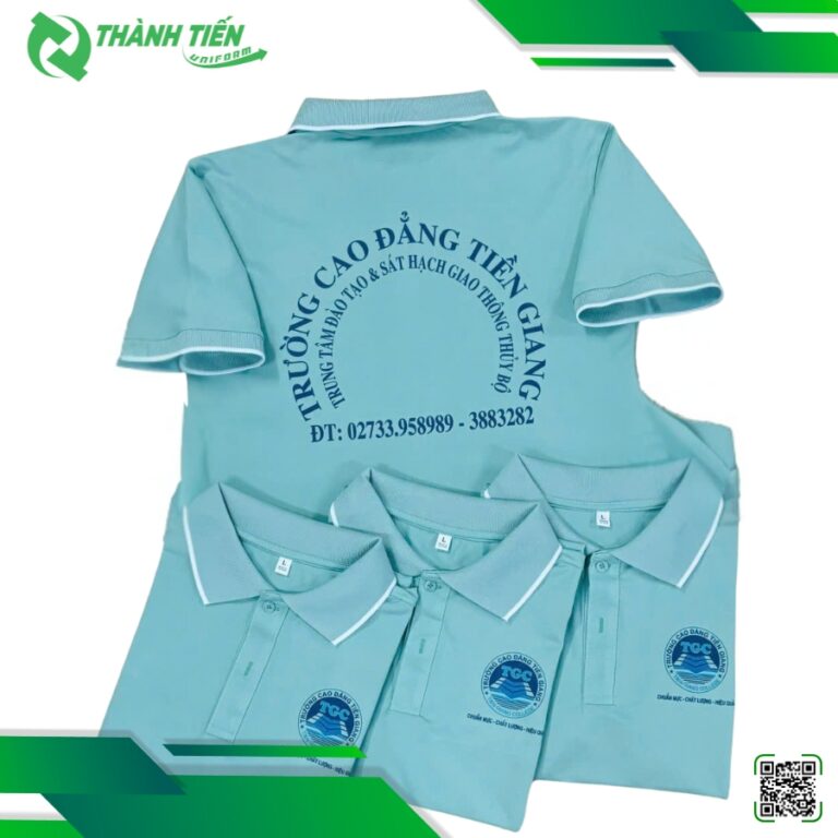 Mẫu Áo Thun Đồng Phục Trường Cao Đẳng Tiền Giang