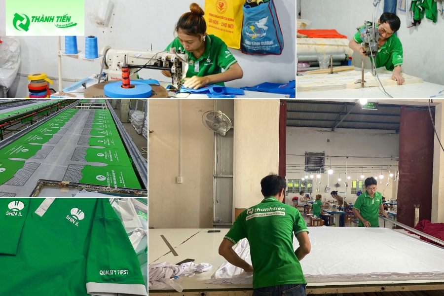 Xưởng may áo thun đồng phục công nhân giá rẻ