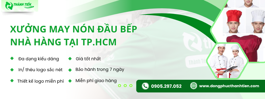 Xưởng May Nón Mũ Đồng Phục Nhà Hàng, Đầu Bếp Uy Tín, Giá Rẻ