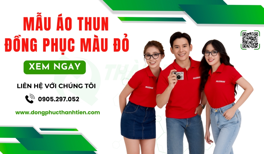 66+ Mẫu Áo Đồng Phục Màu Đỏ Đẹp, Nổi Bật Cho Doanh Nghiệp