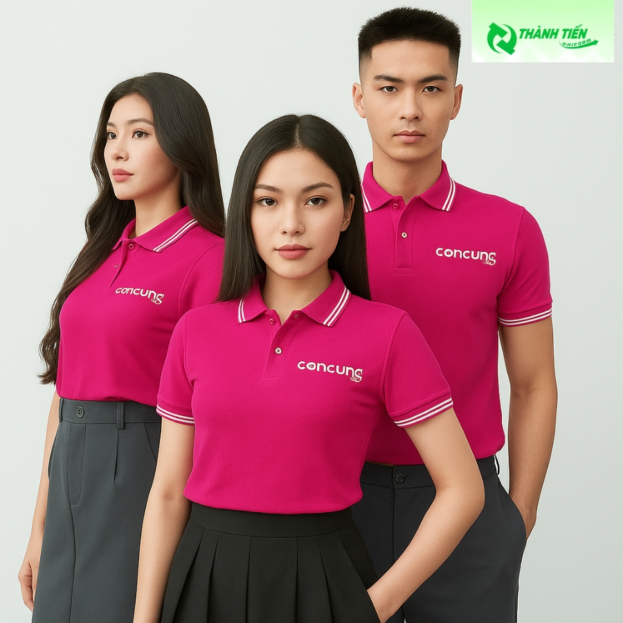 Màu áo hồng thể hiện sự tinh tế của thương hiệu