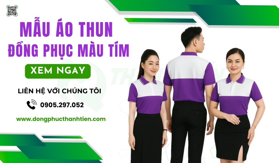 77+ Mẫu Áo Thun Đồng Phục Màu Tím Đẹp, Độc Đáo, Thanh Lịch