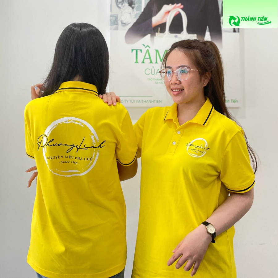 ao thun dong phuc mau vang 14