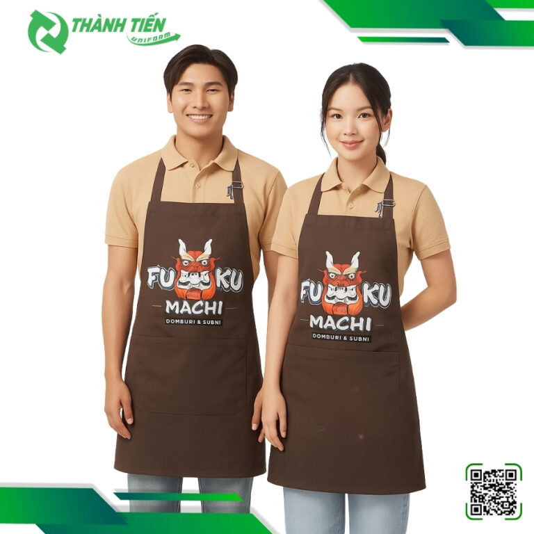 Mẫu Tạp Dề Nhân Viên Phục Vụ Nhà Hàng FUKU MACHI