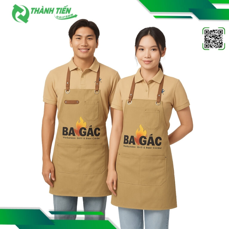 Mẫu Tạp Dề Phục Vụ Nhà Hàng Thương Hiệu Ba Gác