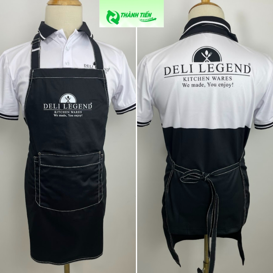 Mẫu tạp đề đồng phục quán cafe màu đen 