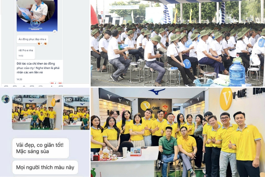 Những feedback khách hàng khi đặt may tại Đồng Phục Thành Tiến 