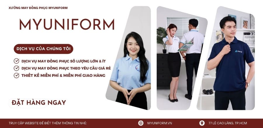 MyUniform - Công ty nhận may đồng phục tại quận 1 giá rẻ chất lượng