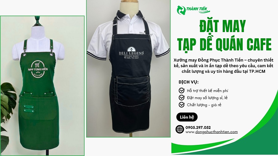 Đặt may đồng phục quán cafe giá rẻ tại TP.HCM 