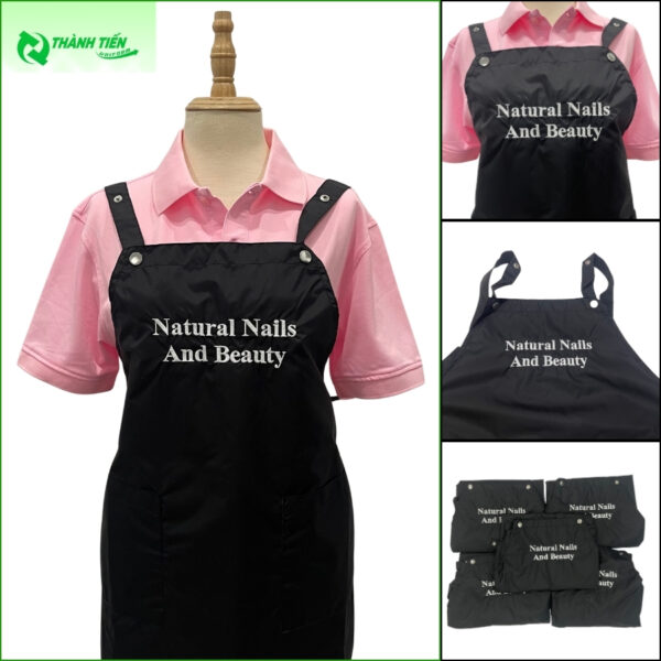 Tạp Dề Yếm Dáng Dài Đẹp Cho Tiệm Nail
